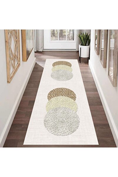 eco concept Bej Renk Yolluk, Kaymaz Taban Yolluk, Yıkanabilir Halı