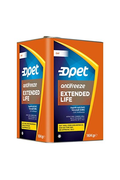 opet Extended Life Turuncu Antifriz 16 Kg