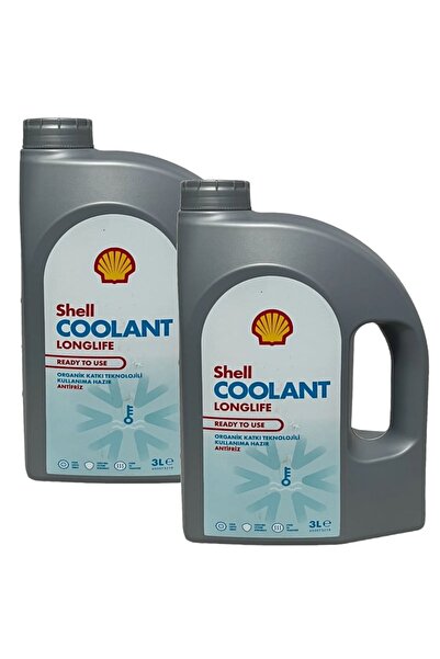 SHELL Coolant LongLife Kırmızı Hazır Antifriz 3 Litre -37 C (2 Adet)