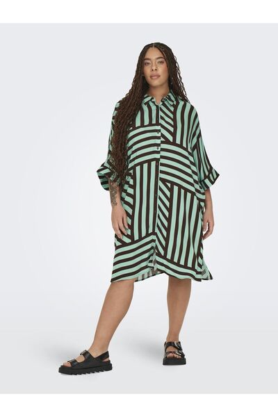 Only Carmakoma Hemdblusenkleid Carcaylee Midikleid