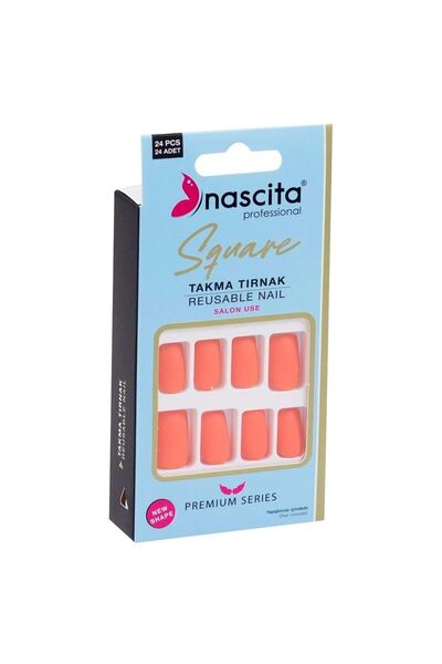 nascita 24'lü Square Renkli Takma Tırnak - 159