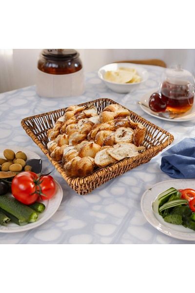 tg tek-iş global Square Bread and Fruit Basket - Multi-Purpose
