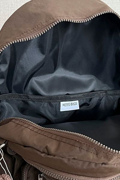 MORCA Unisex Dark Mink Αδιάβροχο ύφασμα Σχολική Τσάντα Laptop Σακίδιο Ταξιδίου 14 ιντσών 18 Lt 40x30cm