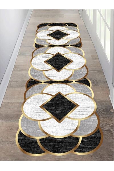 eco concept Laser Cut Washable Non-Slip Living Room Carpet - Kitchen and Hallway Carpet, Runner