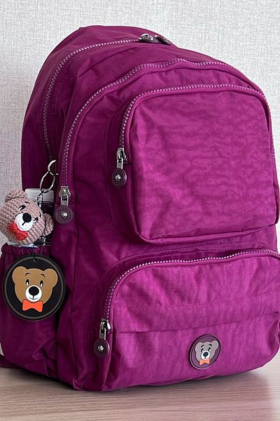 MORCA Fcstore Crinkle ύφασμα αδιάβροχο μεσαίου μεγέθους Claret Red Clinker Σακίδιο πλάτης/Σχολική τσάντα φορητού υπολογιστή
