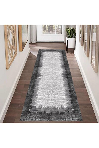 eco concept Gray-Anthracite Runner - Modern Pattern, Hallway, Long, Entrance and Living Room Carpet