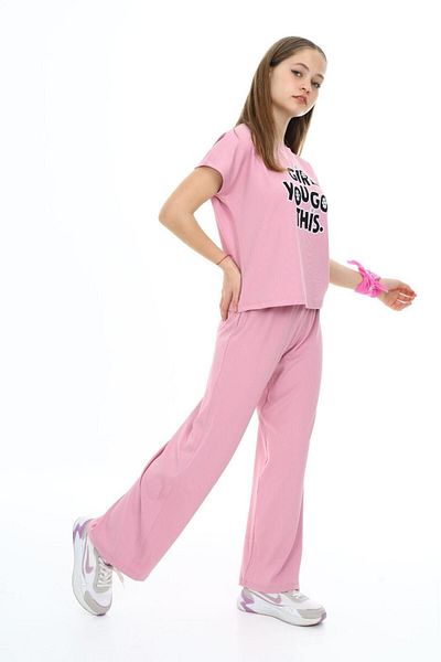 Jannock Cotton Oversize Set for Girl - Pants and Thsirt
