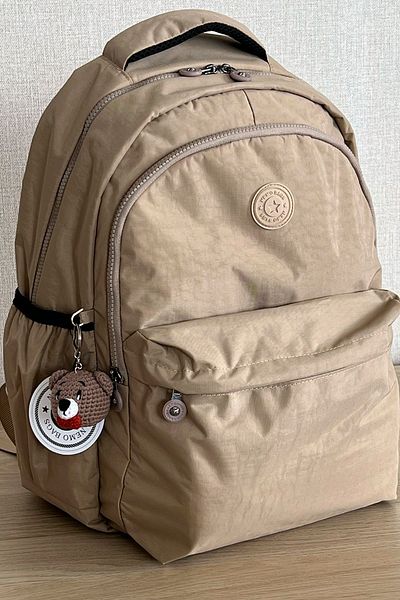 FCSTORE Σχολική τσάντα Unisex Χρυσό Μεγάλο Μέγεθος Αδιάβροχο Ύφασμα Clinker Τσάντα Laptop Ταξιδίου Αδιάβροχη