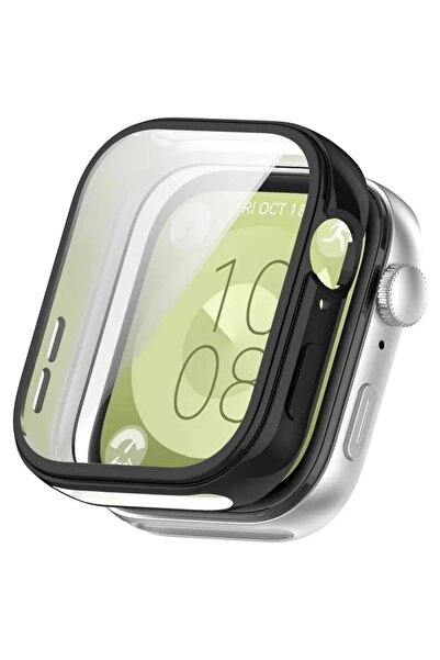 KRETON Huawei Watch Fit 3 ile Uyumlu Kasa ve Ekran Koruyucu 360 Tam Koruma Si...