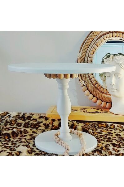 bizizmoda Pasta Standı Ahşap Ayaklı Katlı Sunum Servis Standı Pasta Kek Stand...