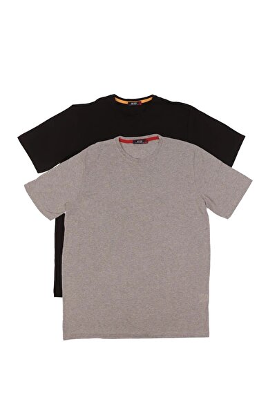 nacar çarşı Tricou confortabil pentru bărbați, cu gât crew, model basic - Set...