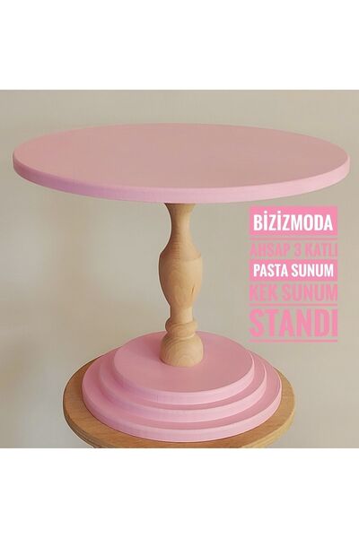 bizizmoda Cake Stand Wooden Leg Folded Presentation Serving Stand Cake Cake Stand Organizer