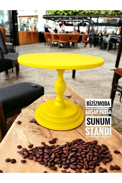 bizizmoda Pasta Standı Ahşap Ayaklı Sunum Servis Standı Sunum Pasta Kek Stand...