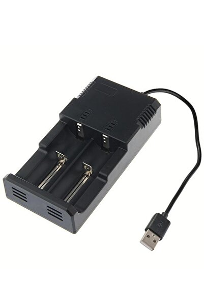 usin 2Li USB 600MA 18650 26650 16340 14500 Pil Şarj Cihazı Aleti(AA AAA Kalem Piller Için Uygun Değildir)