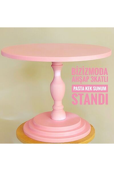 bizizmoda Cake Stand Wooden Leg Folded Presentation Serving Stand Cake Cake Stand Organizer