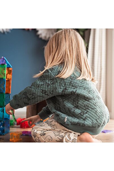 Antebies Animal Kingdom Quilted Sweatshirt