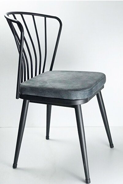 TE-HOME Omega Sandalye 4 Adet Gri