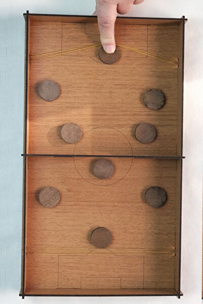 ABC مقلاع سريع لعبة Slingpuck | سحب قطرة هوكي الجليد ختم الاصبع