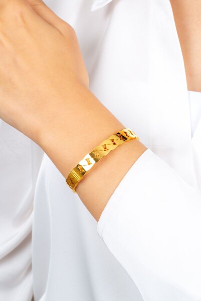 MÜCEVHER SARAYI 22 Ayar Altın Gurmet Kelepçe Bileklik