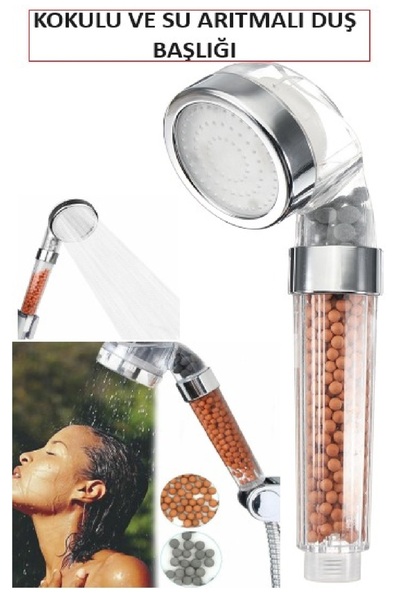 optana Duş Başlığı Arıtmalı Kokulu Su Tasarruflu Başlık Banyo Duşakabin Su Ar...