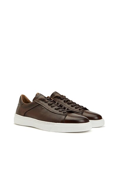 George Hogg Kahverengi Erkek Deri Sneaker