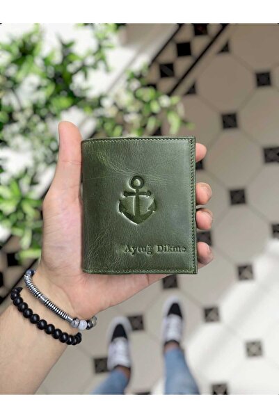 Visso leather VİSSO 114 Gerçek Dana Derisi İsme Özel Erkek Cüzdan Deri Çanta ...