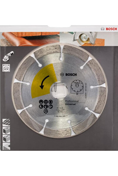 Bosch Universal Kesme Diski Segmanlı Elmas Kesici 115mm 22,23mm - 2608p00208