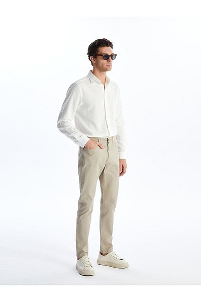 LC Waikiki LCWAIKIKI - Κλασικό στενό ανδρικό παντελόνι Chino