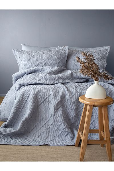 BED LİNE Bedline Bedspread Double Zen Indigo 230X240 cm