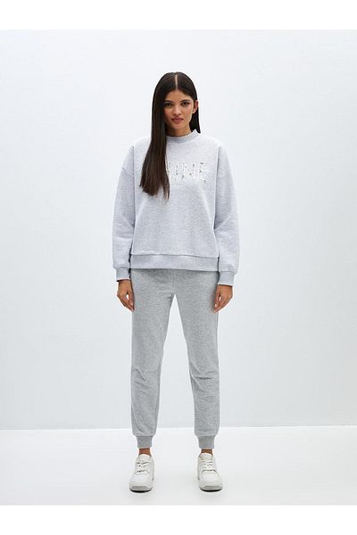 LC Waikiki Dámské rovné Jogger tepláky LCW Vision s elastickým pasem