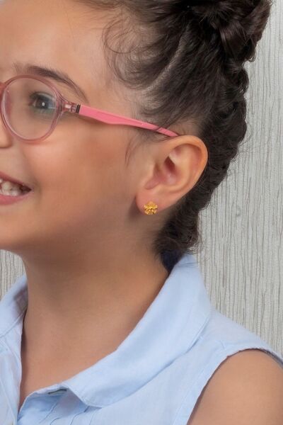 MÜCEVHER SARAYI 22 Ayar Çiçek Küpe