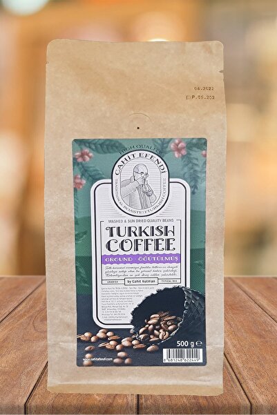 Cahit Efendi Türk Kahvesi 500gr. Sert Içim Kraft Ambalajında Özel Seri Öğütül...