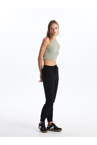 LC Waikiki LCW Vision Women - Pantaloni de sport Jogger drepti cu talie elastică