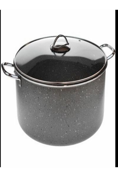 Mehtap 36 cm Gray Granite Deep Pot