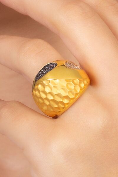 MÜCEVHER SARAYI 22 Ayar Altın Beştaş Yüzük