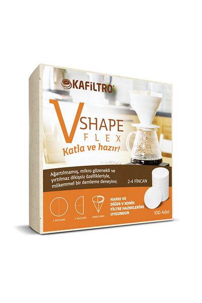 Kafiltro Hario V02 Coffee Filter - 100 Compatible