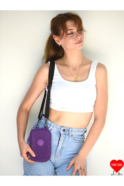 JARA Bag Betty Original Imported Clinker Fabric Unisex Phone Holder Wallet Bag with Adjustable Strap