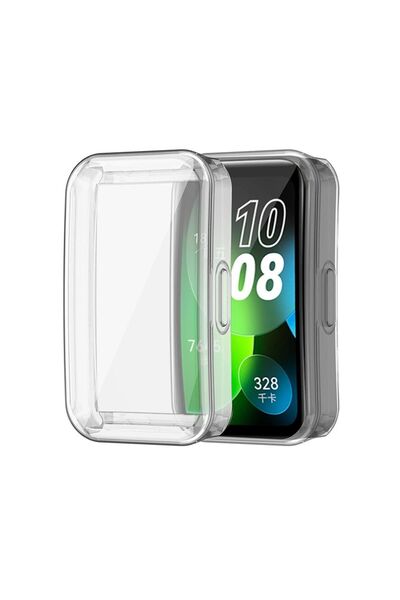 Tagomoon Huawei Band 8 , 9 Ve 10 Ile Uyumlu Kasa Ve Ekran Koruyucu 360 Tam Koruma Silikon Kılıf