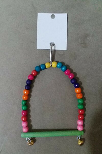 ARSPOLO Renkli Top Boncuklu Kuş Salıncağı