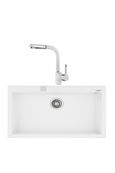 Teka Forsquare 72.40 Beyaz Evye Ark 938 Beyaz Batarya Set