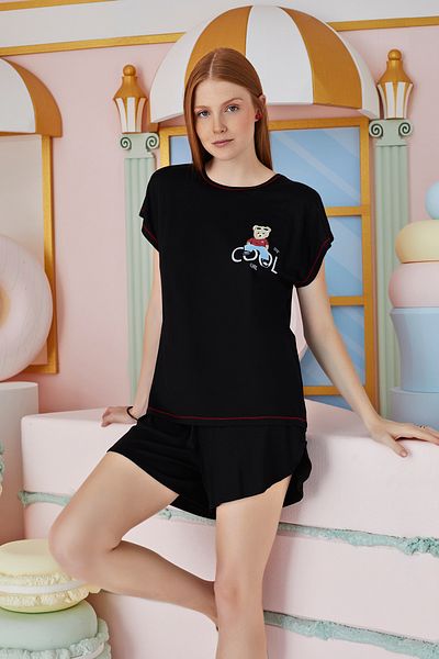 Sevim 15584 Model Printed Shorts Set