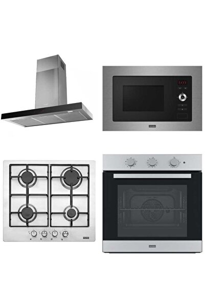 Franke İnox 4lü Ankastre Set (FABER STİLO A60-FHNL 604XS-FSL 82 H XS-FSL 20 MW XS)