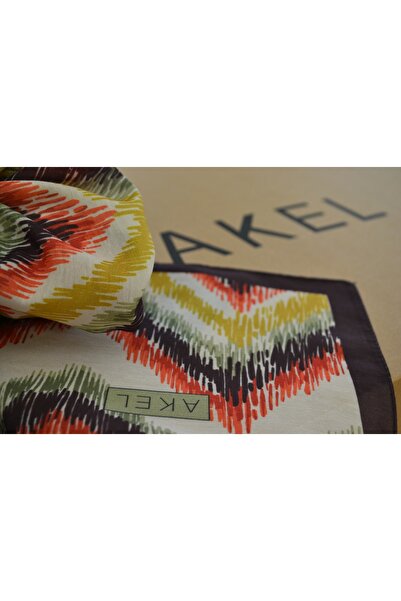 Akel Pyramid Patterned Cotton Shawl - Size 75x185