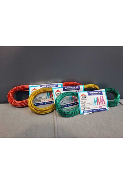 Lider MAGNESİA Șnur de spălat din oțel pentru uscare 10 metri 3 buc