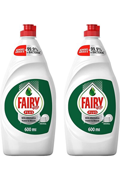 Fairy بلس صابون سائل غسيل الأطباق الأصلي 2×600 مل