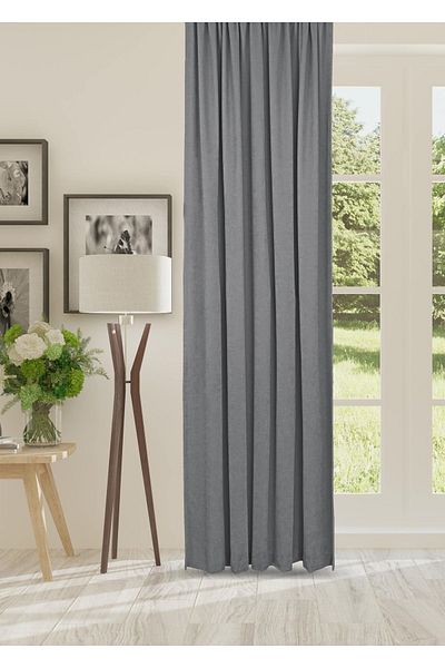 cheap's home Honeycomb Textured Velvet Woven Plain Stitching Extraphore Drawstring Background Curtain (LIGHT GRAY)