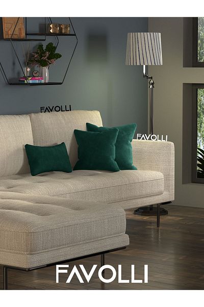 FAVOLLİ Bársonyos textúrájú tengerzöld párnahuzat rejtett cipzárral, amely alkalmas a Dream Series ütésekhez