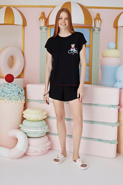 Sevim 15584 Model Printed Shorts Set