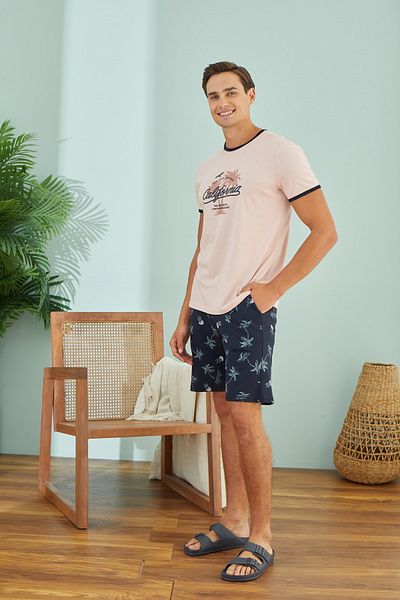 Svm 9497 Men's Printed Shorts Set