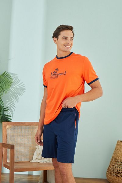 Svm 9486 Men's Printed Shorts Set